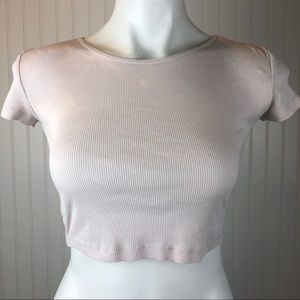 Forever 21 White Cropped Tee